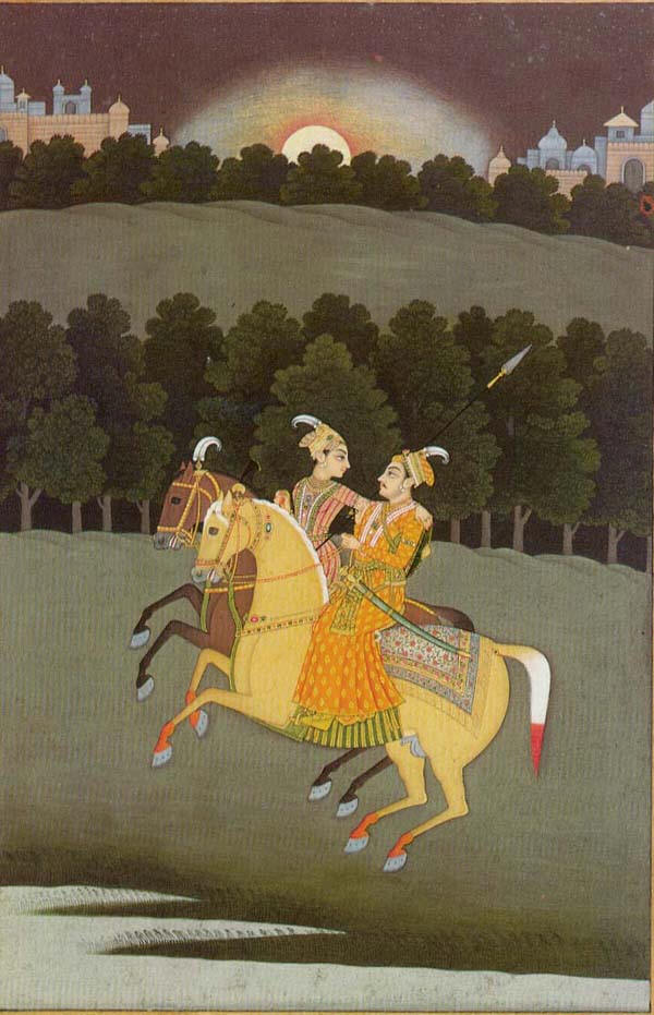 Unknown Artist, India, Murshidabad Style - Baz Bhadur And Rupmati